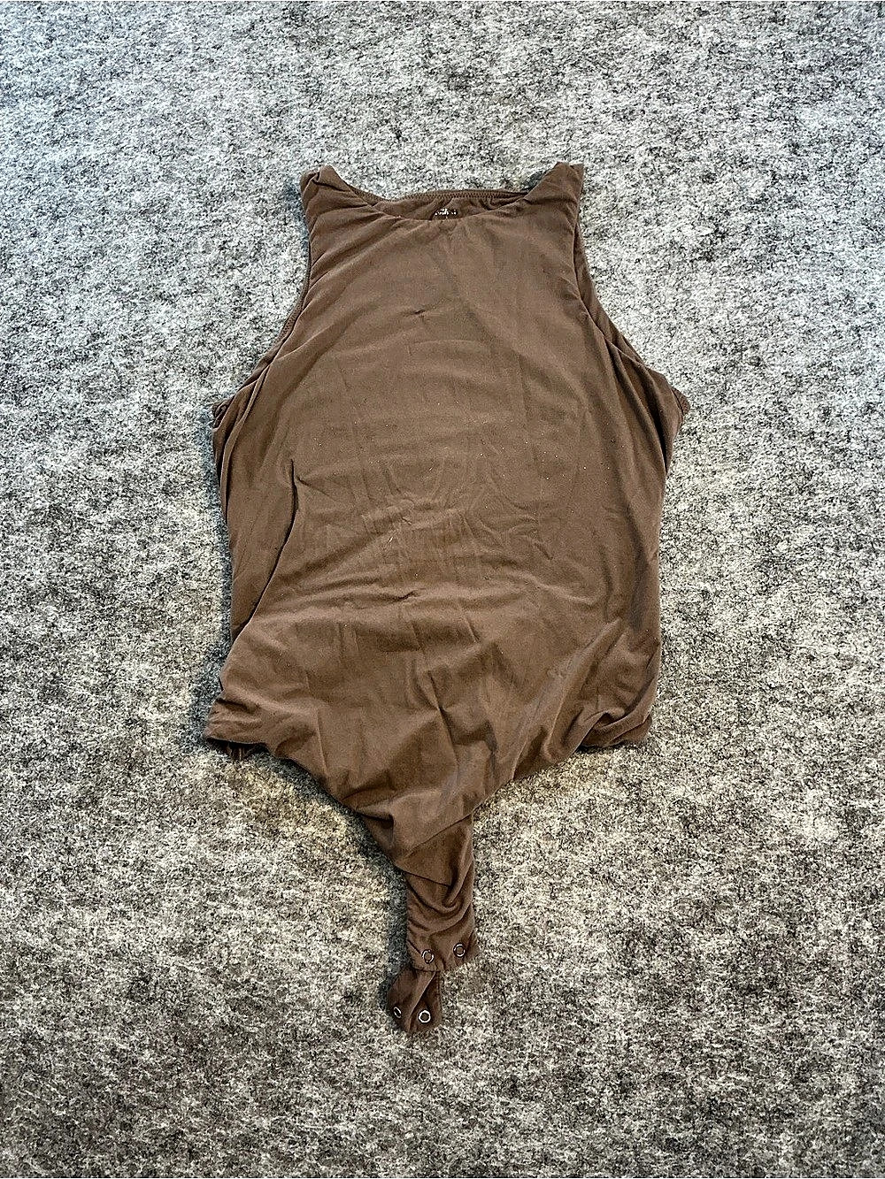 SKIMS Brown Sleeveless Bodysuit Size L